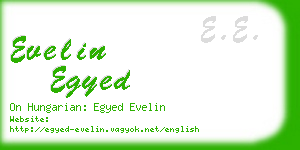 evelin egyed business card
